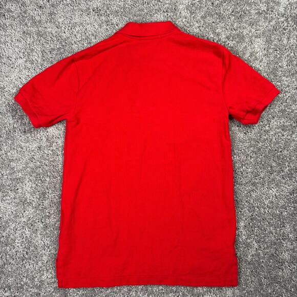 Polo Ralph Lauren Small Youth 8 Red Classic Fit Polo Embroidered Blue Pony - Picture 6 of 6